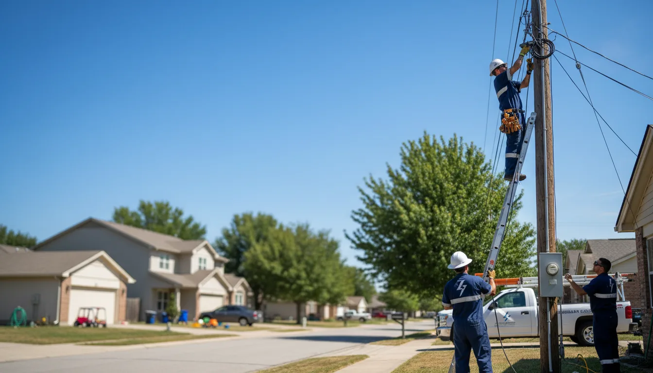 Residential electrician providing installation services in Owen, WI
